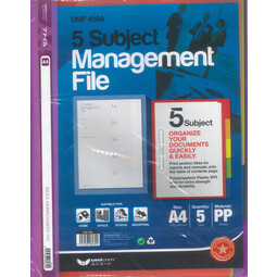 File Management Index UMF-819A PP5 (Purple)